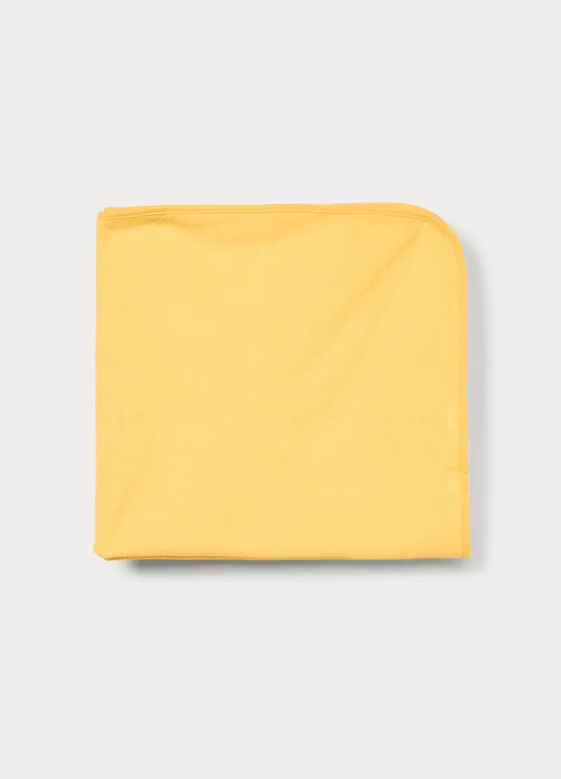 Asciugamano In Spugna Misto Cotone Neonata, Giallo limone, U miniatura 2