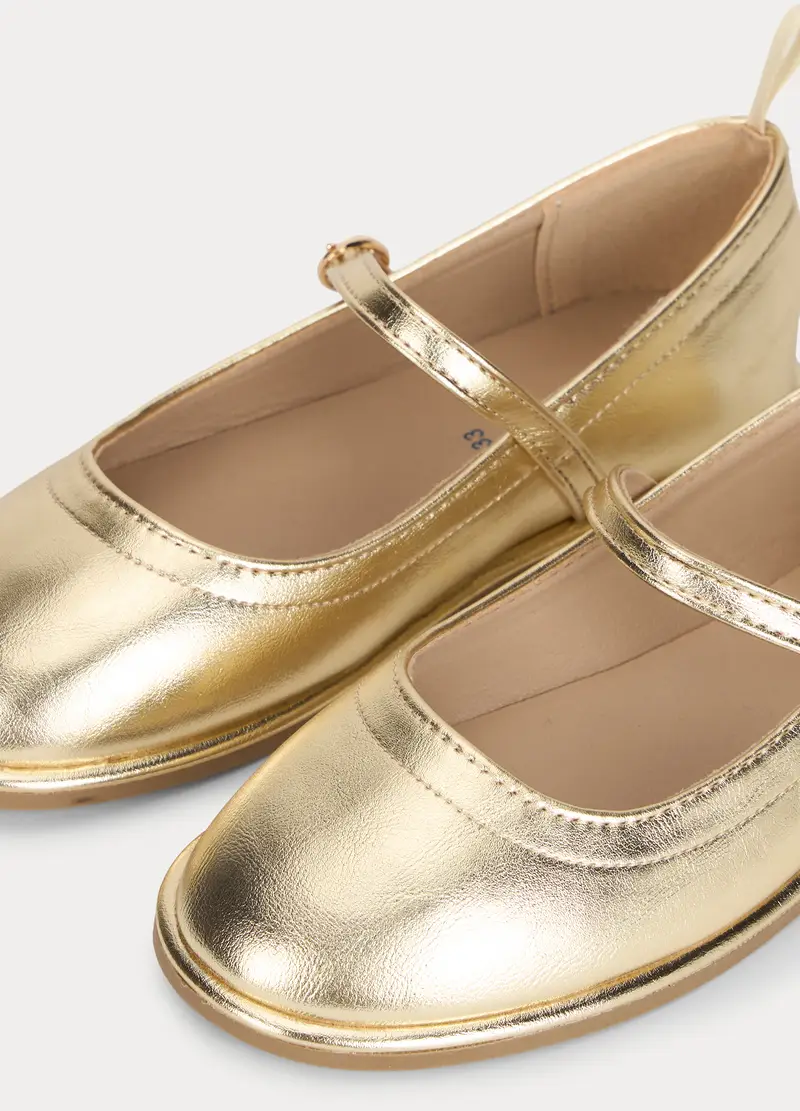 Blukids Ballerine Bambina Oro 4268954 miniatura 2