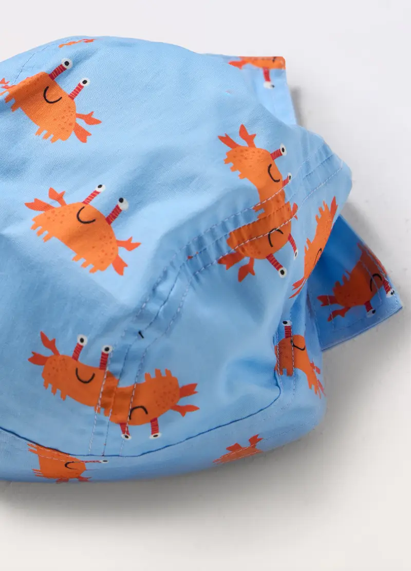 Bandana In Popeline Di Puro Cotone Neonato, Bambino, Azzurro chiaro, U