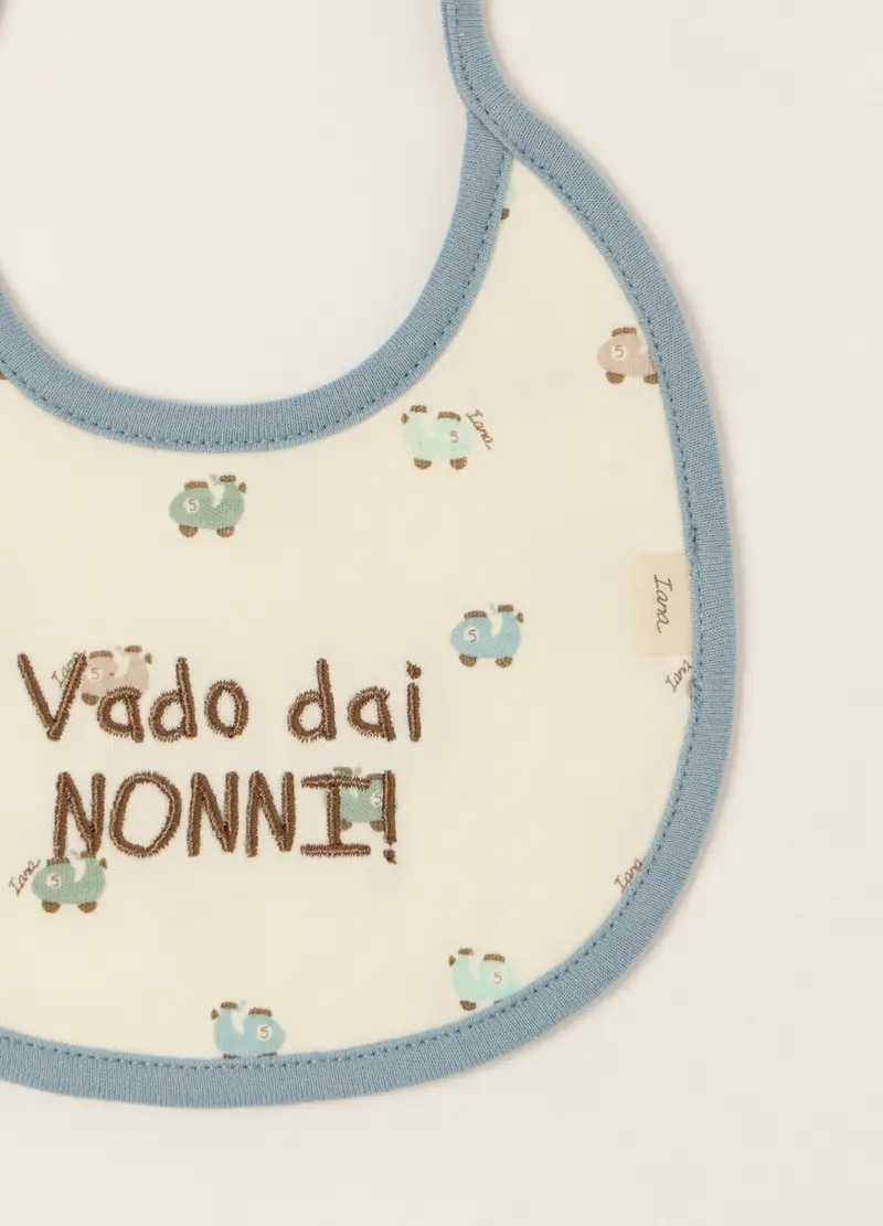 Bavette Neonato In Cotone Organico Multicolor, Beige, U miniatura 3