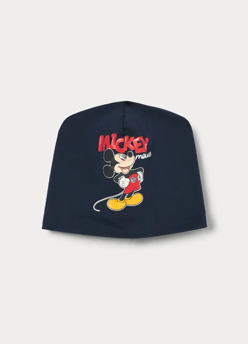 Berretto Disney In French Terry Di Cotone Stretch Neonato, Blu scuro