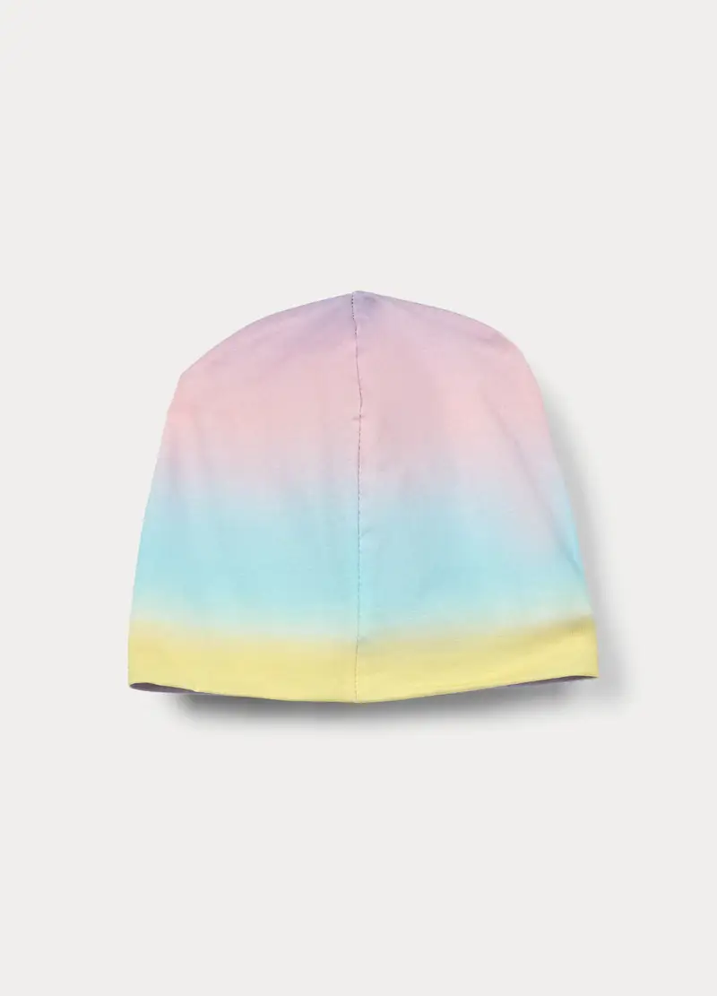 Berretto In French Terry Di Cotone Stretch, Bambina, Rosa chiaro miniatura 2