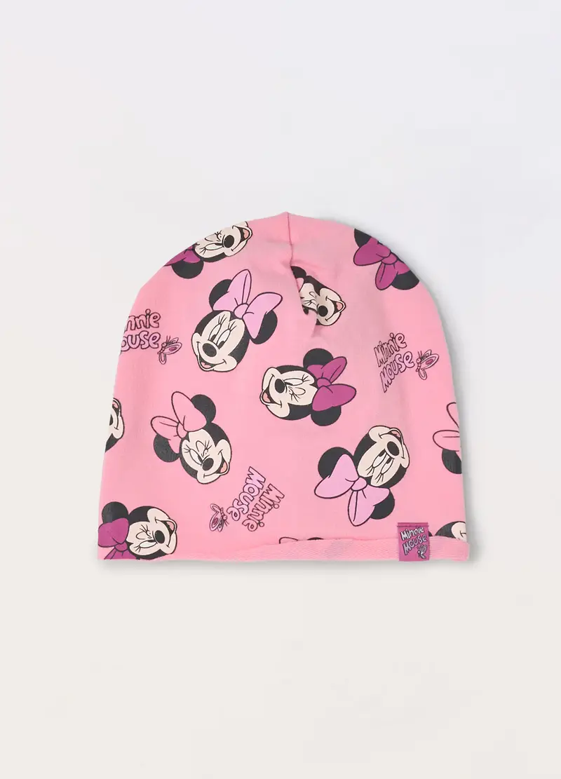 Blukids, Berretto In French Terry Di Cotone Stretch Neonata, Rosa pastello, Taglia: 42-44