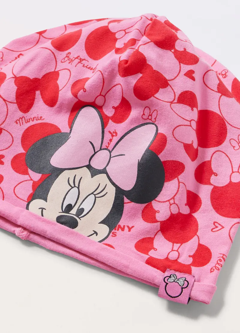 Berretto In Jersey Di Cotone Stretch, Bambina, Rosa pastello miniatura 2