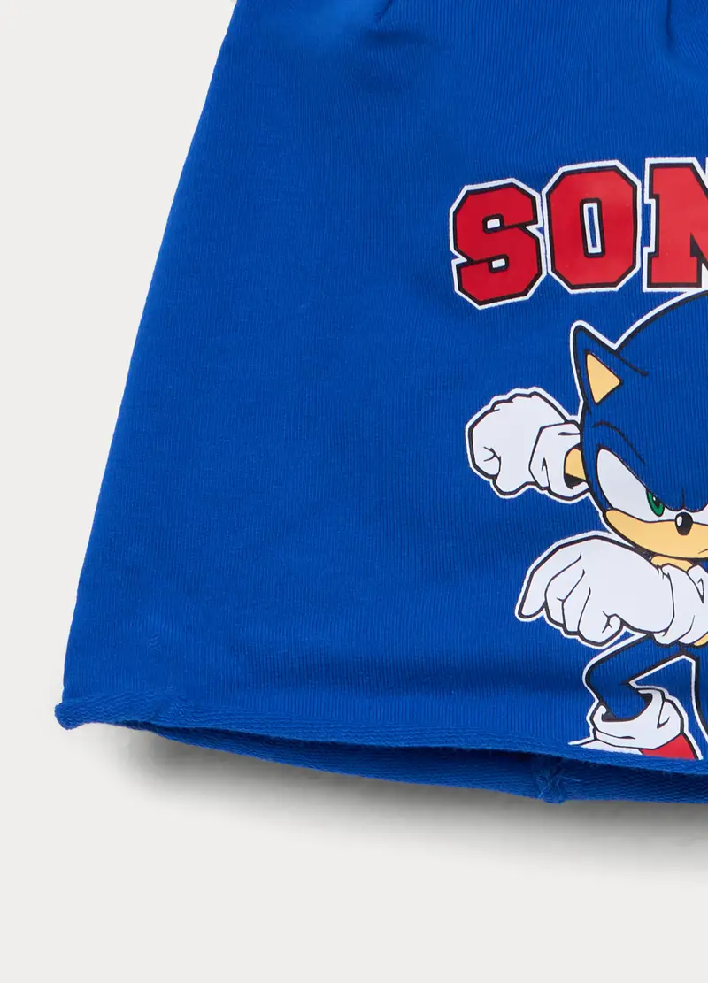 Berretto Sonic In French Terry Di Cotone Stretch, Bambino, Blu elettrico miniatura 3