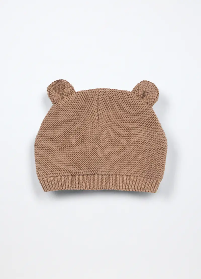 Blukids, Berretto Tricot In Puro Cotone, Unisex, Beige chiaro, Taglia: T.U.