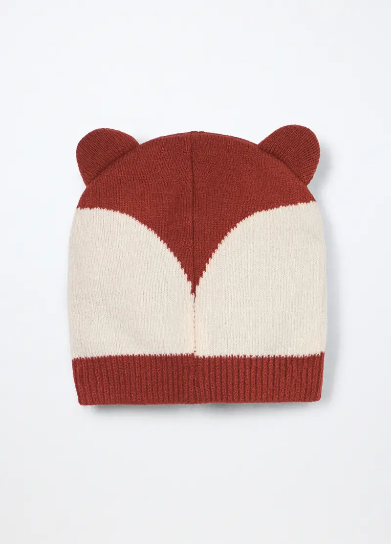 Berretto Tricot Neonato, Arancione scuro miniatura 2