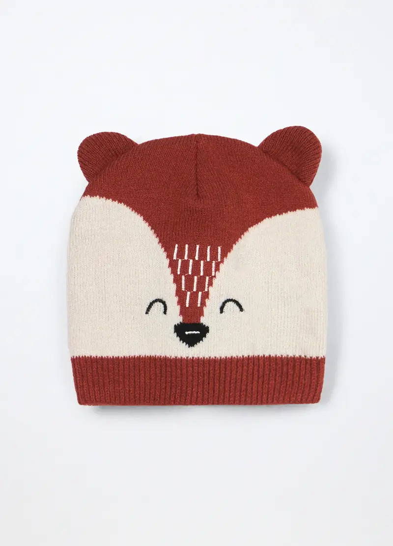 Berretto Tricot Neonato, Arancione scuro