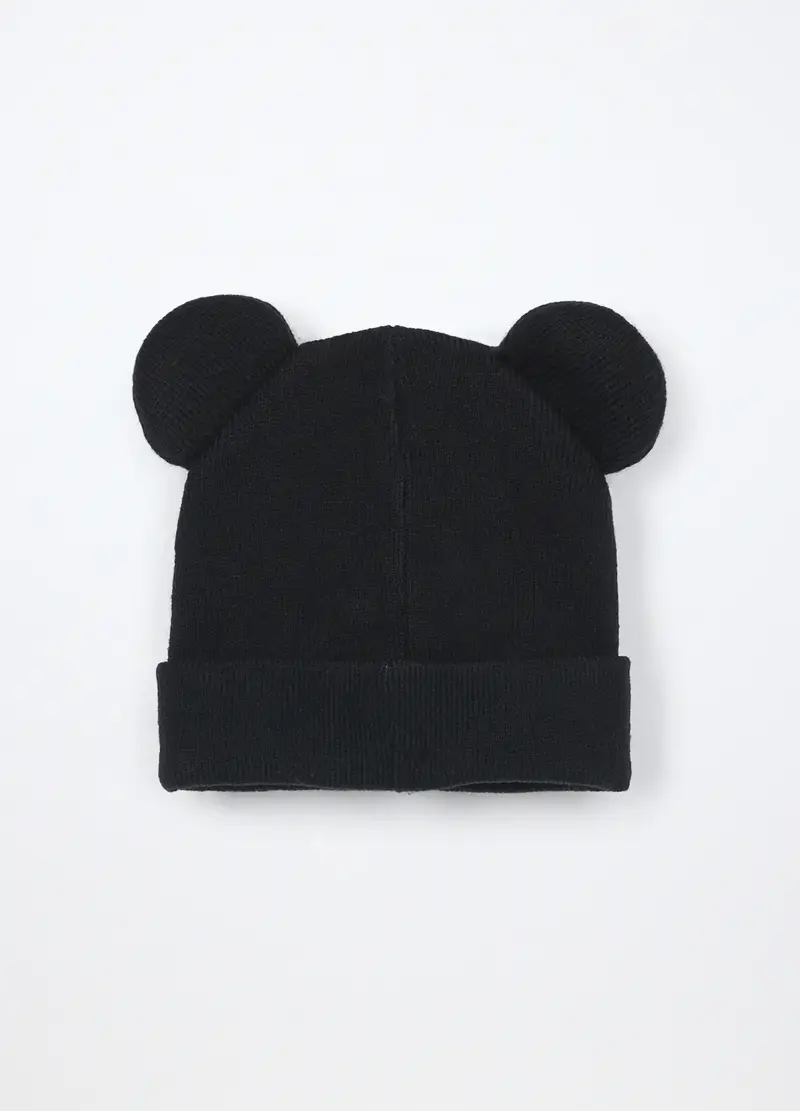 Berretto Tricot Neonato, Nero miniatura 2