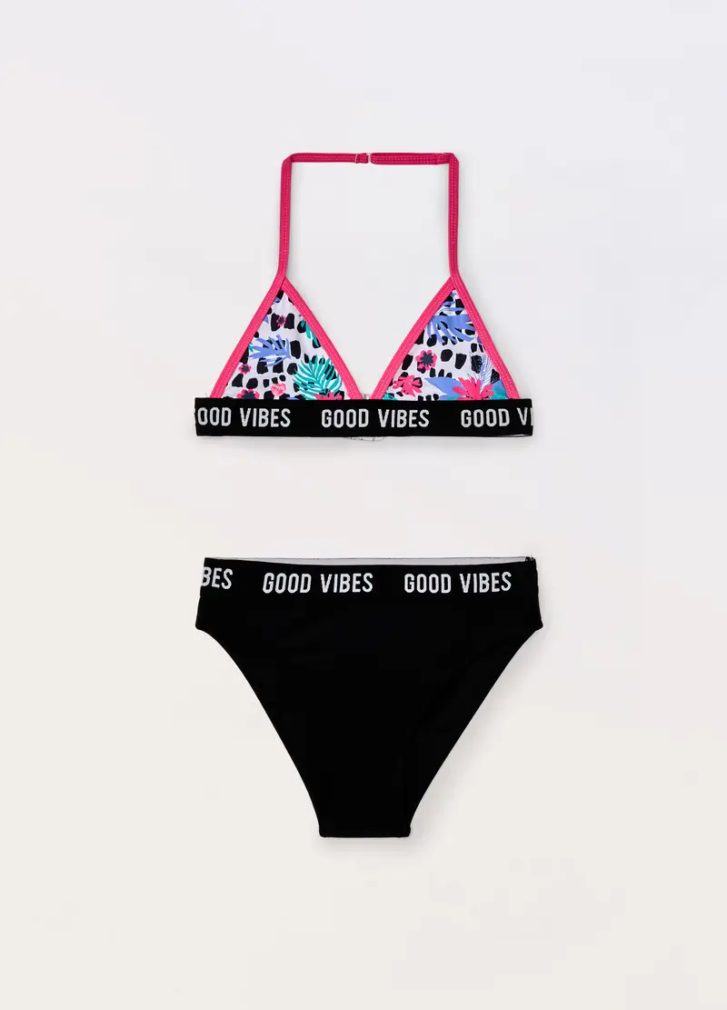 Blukids, Bikini Con Stampa Ragazza, Unisex, Nero stampa 1, Taglia: 10-11
