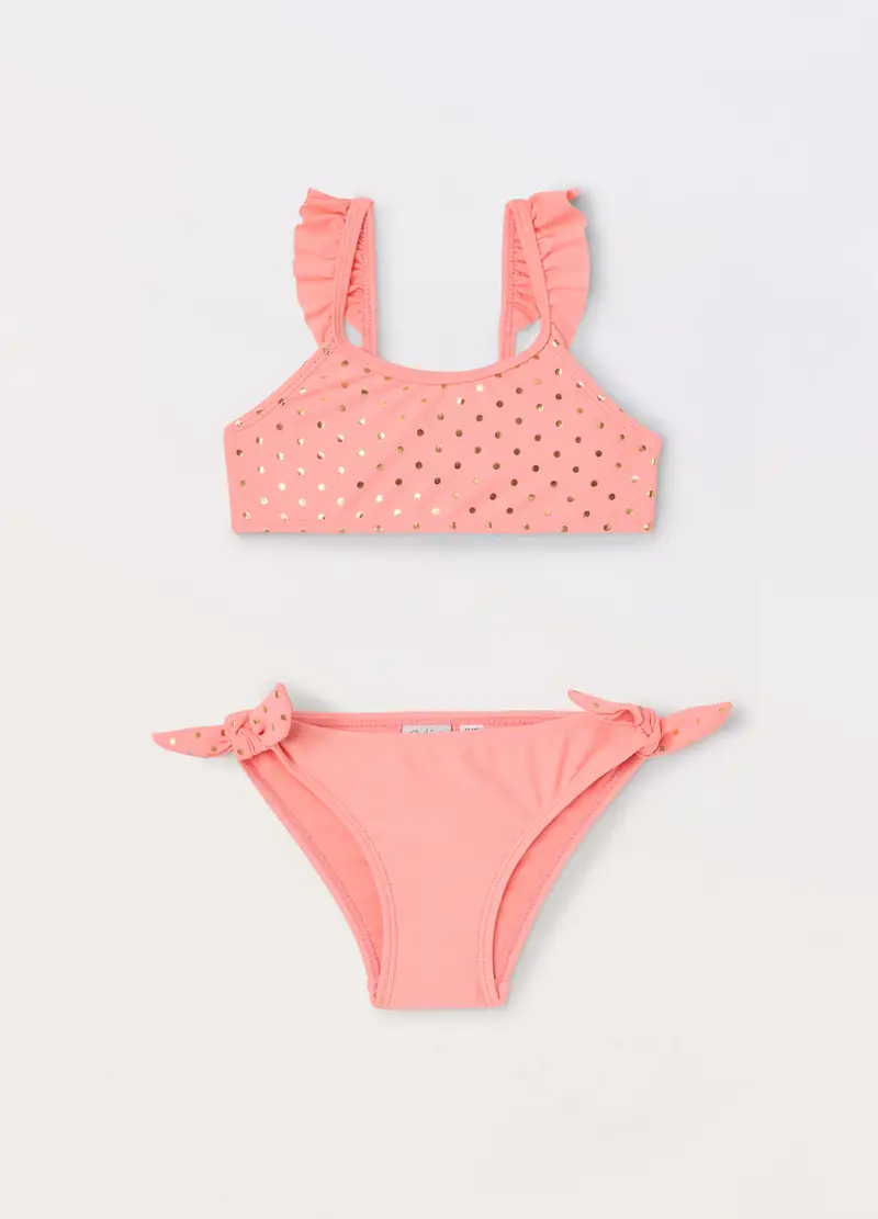 Blukids, Bikini Costume Bambina, Unisex, Rosa chiaro, Taglia: 3-4