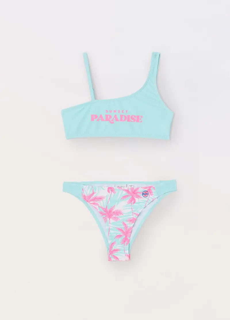 Blukids, Bikini Costume Ragazza, Unisex, Azzurro chiaro, Taglia: 8-9