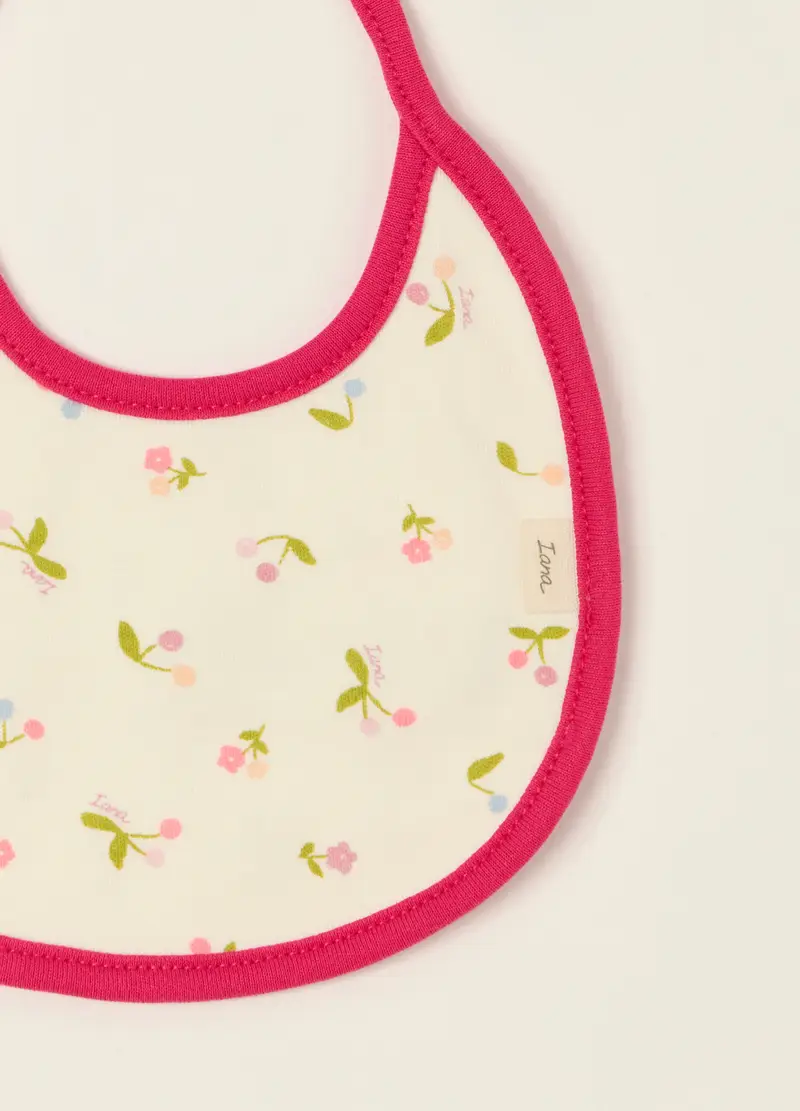 Bipack Di Bavaglini Rosa In Cotone Organico, Neonata, Rosso, U miniatura 2