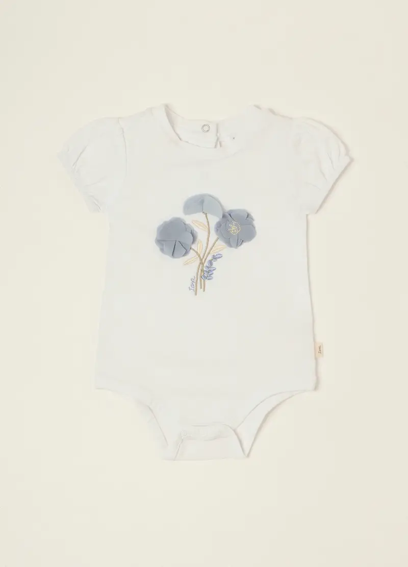 Body Bianco In Cotone Organico, Neonata, Bianco