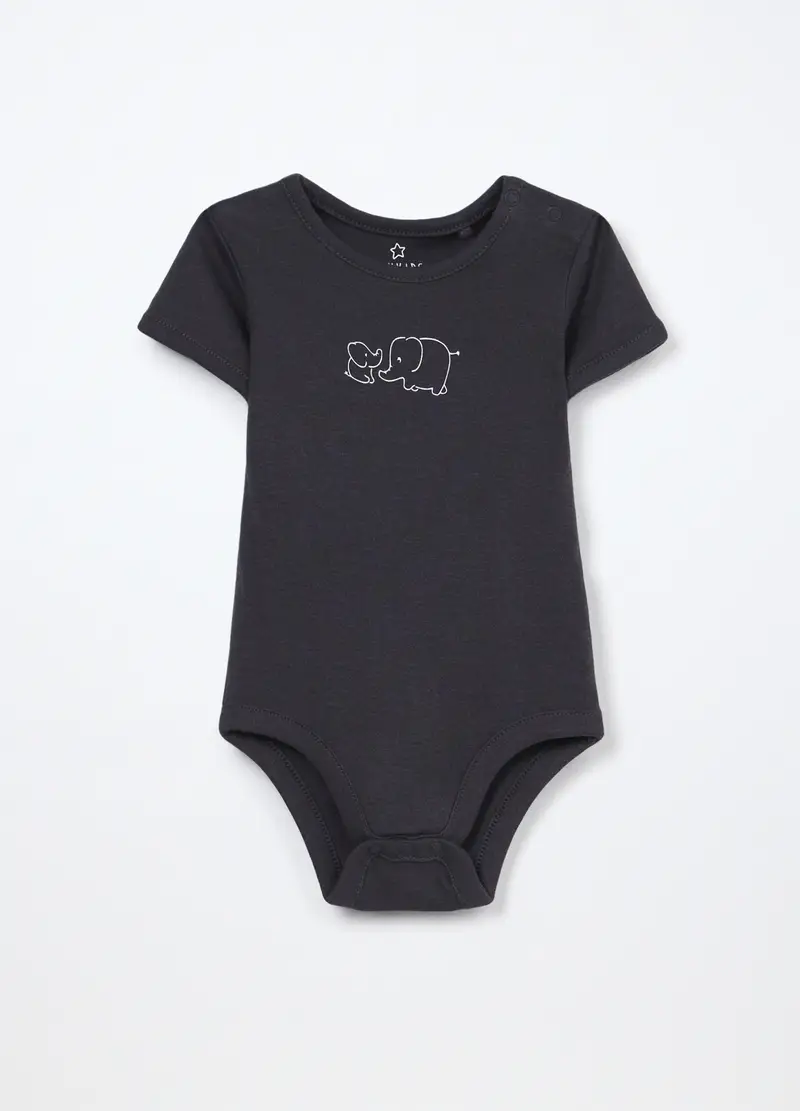 Blukids Body Neonato Grigio 3965068