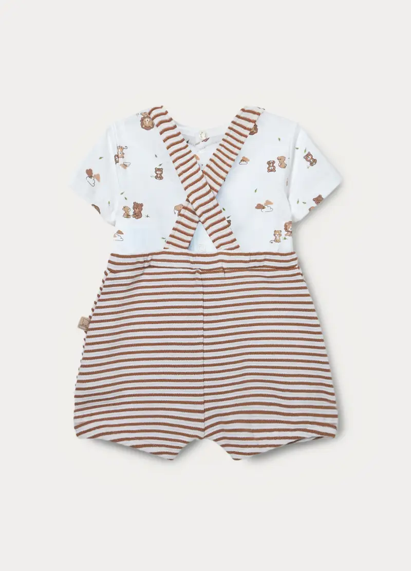 Blukids Salopette Neonato Bianco 4221297 miniatura 2