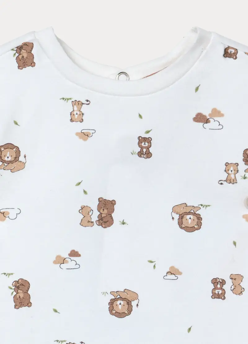 Blukids Salopette Neonato Bianco 4222692 miniatura 3