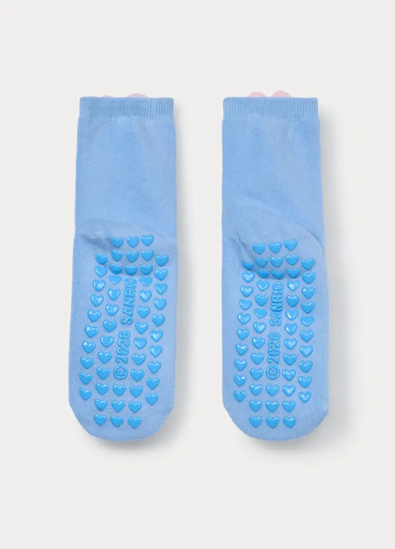 Calze Antiscivolo Hello Kitty In Spugna, Bambina, Azzurro chiaro miniatura 2