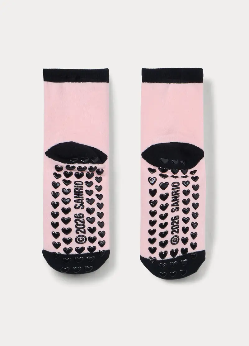 , Calze Antiscivolo Hello Kitty In Spugna, Bambina, Rosa pastello miniatura 2