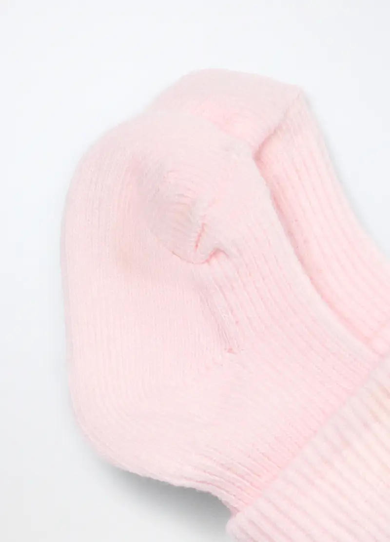 Blukids, Calze Corte Misto Cotone Neonata, Rosa cipria, Taglia: 0-3 miniatura 2