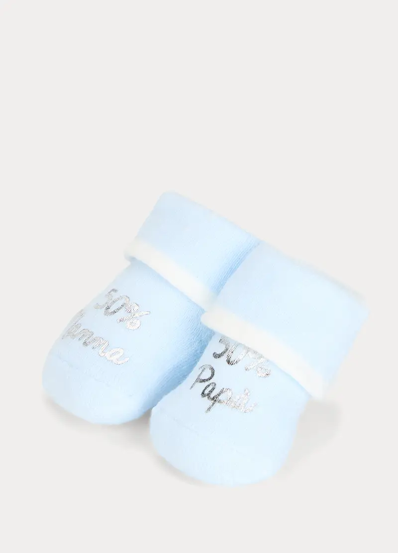 Calze In Spugna Misto Cotone, Neonato, Azzurro chiaro, U