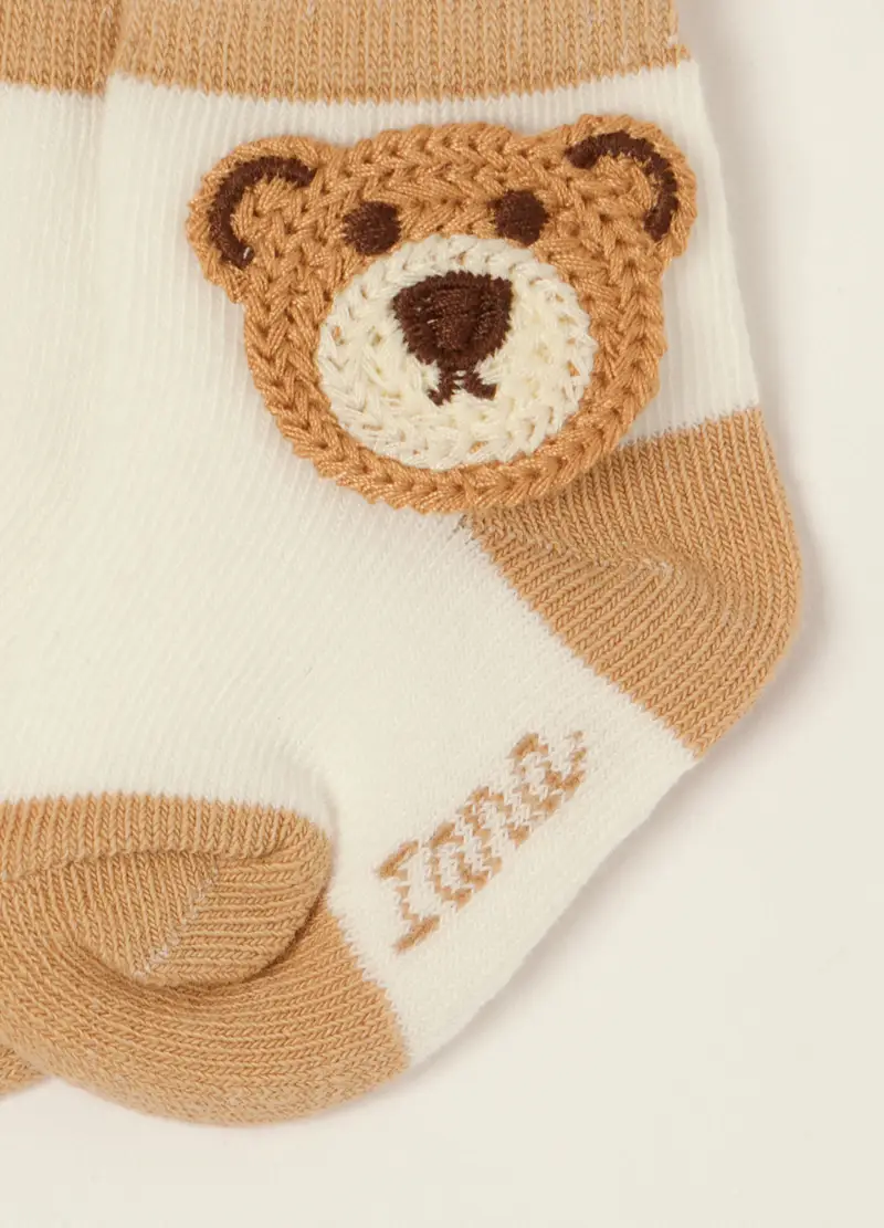 Blukids Calze Neonato Marrone 4223380 miniatura 3