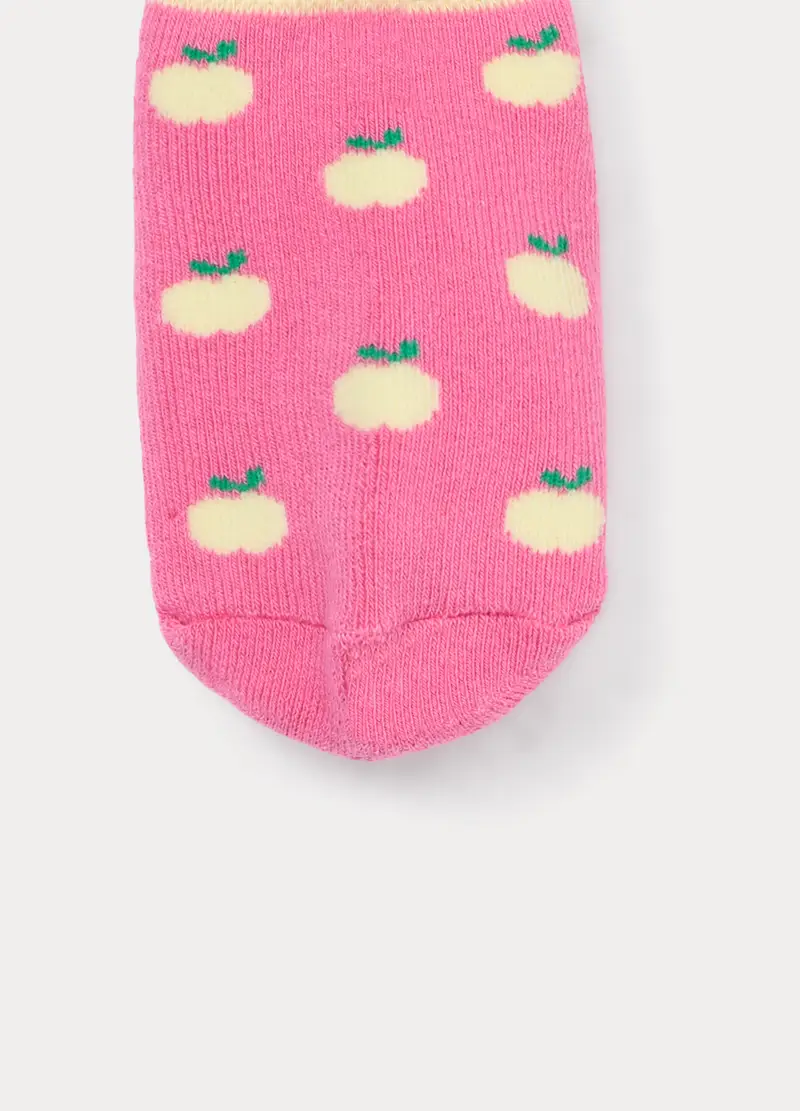 Calzini Antiscivolo In Spugna, Neonata, Rosa fuxia miniatura 3