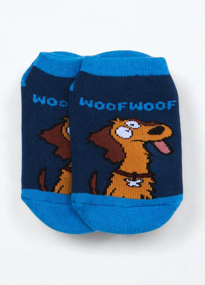 Calzini Corti Antiscivolo Bambino, Blu Bluette miniatura 2