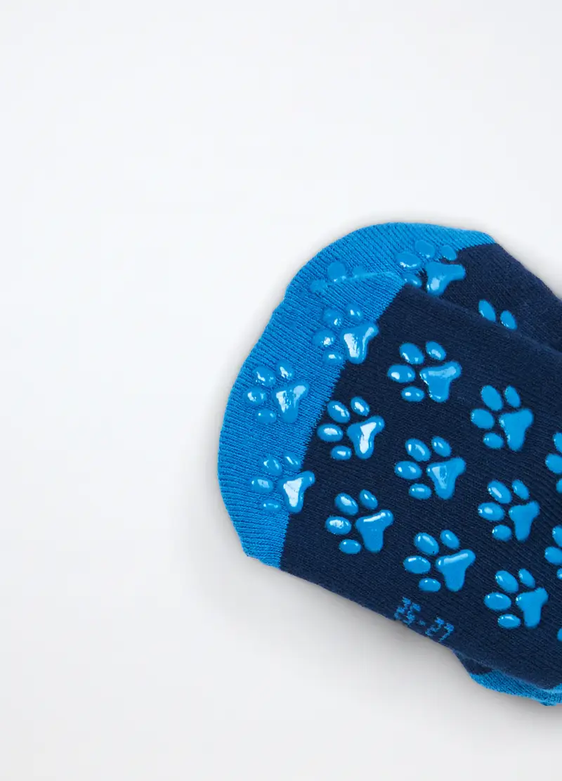 Calzini Corti Antiscivolo Bambino, Blu Bluette miniatura 3