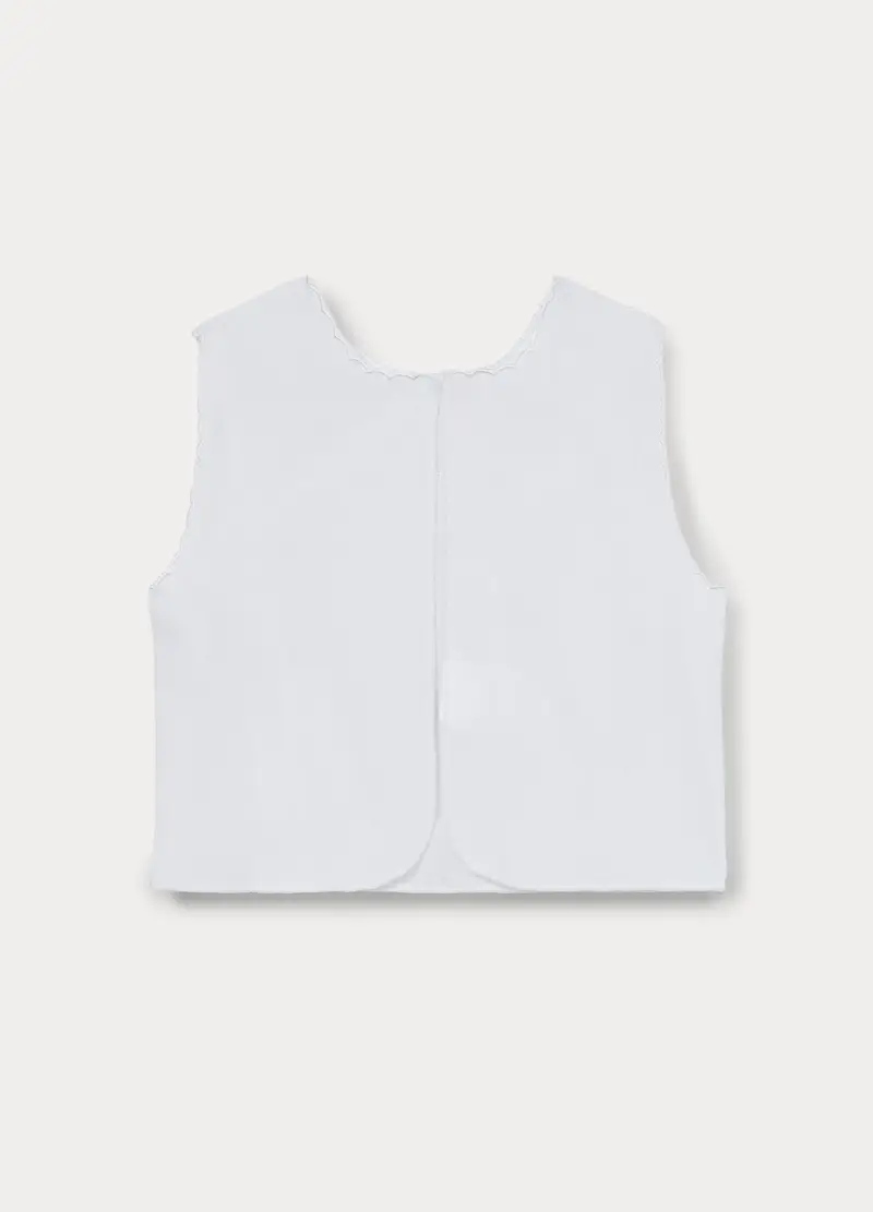 Camicina Della Fortuna In Puro Cotone, Unisex, Bianco gesso, U miniatura 2