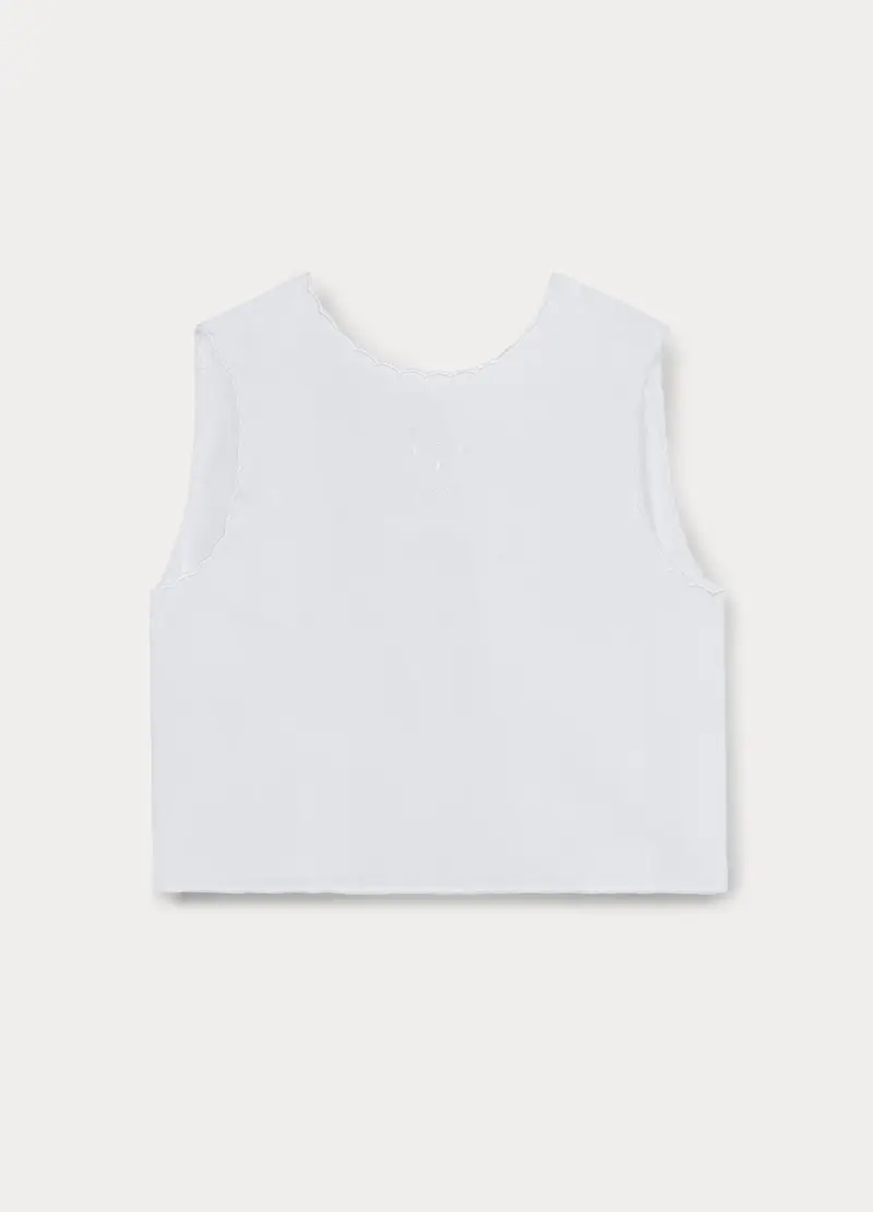 Camicina Della Fortuna In Puro Cotone, Unisex, Bianco gesso, U