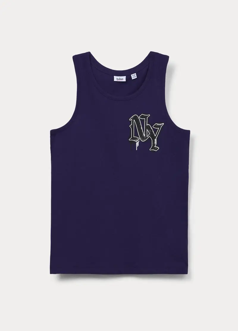 Canotta Girocollo Ragazzo, Bambino, Viola scuro