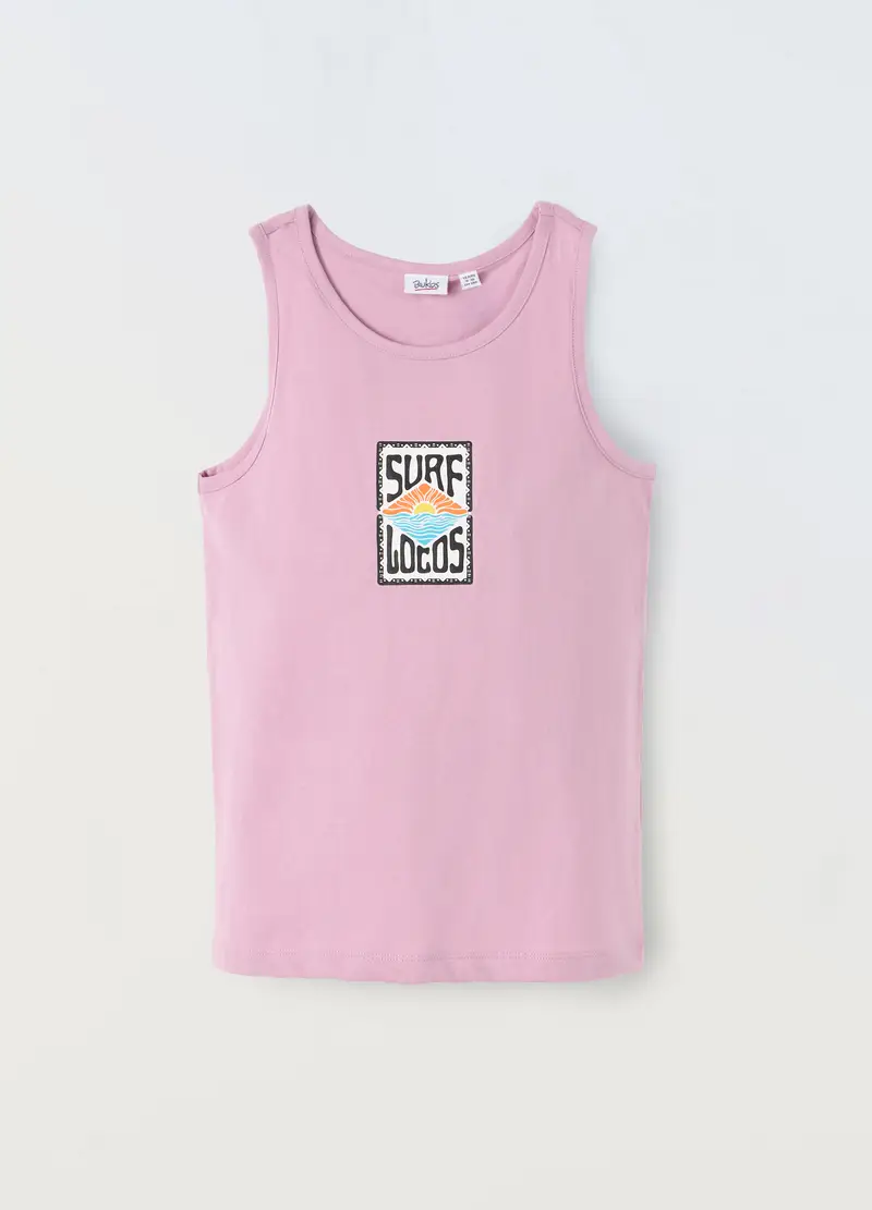 Blukids, Canotta In Puro Cotone Ragazzo, Bambino, Rosa chiaro, Taglia: 9-10