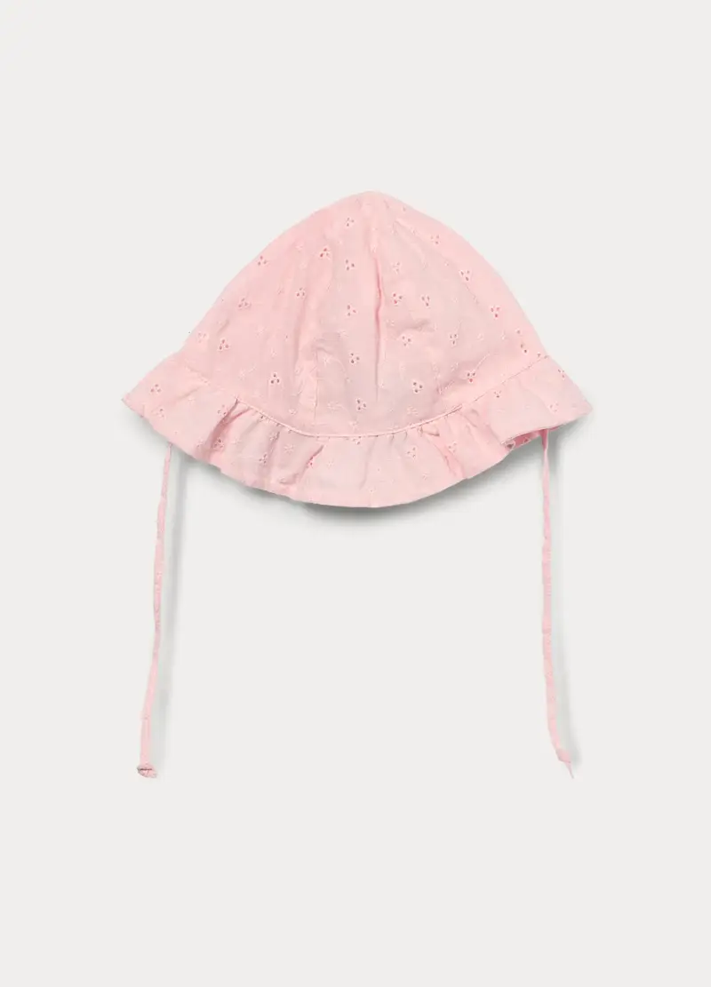 Cappello Alla Pescatora In Puro Cotone, Bambina, Rosa chiaro miniatura 2