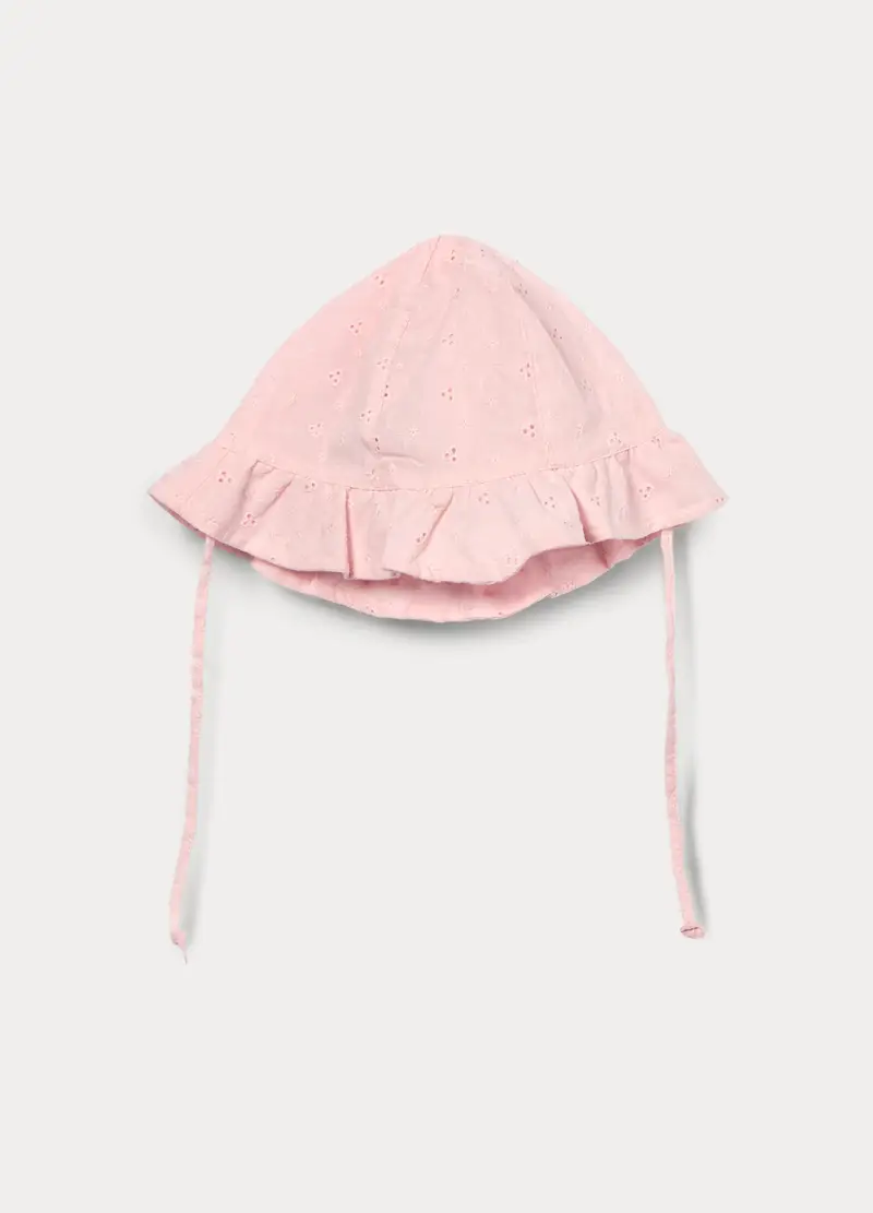 Cappello Alla Pescatora In Puro Cotone, Bambina, Rosa chiaro