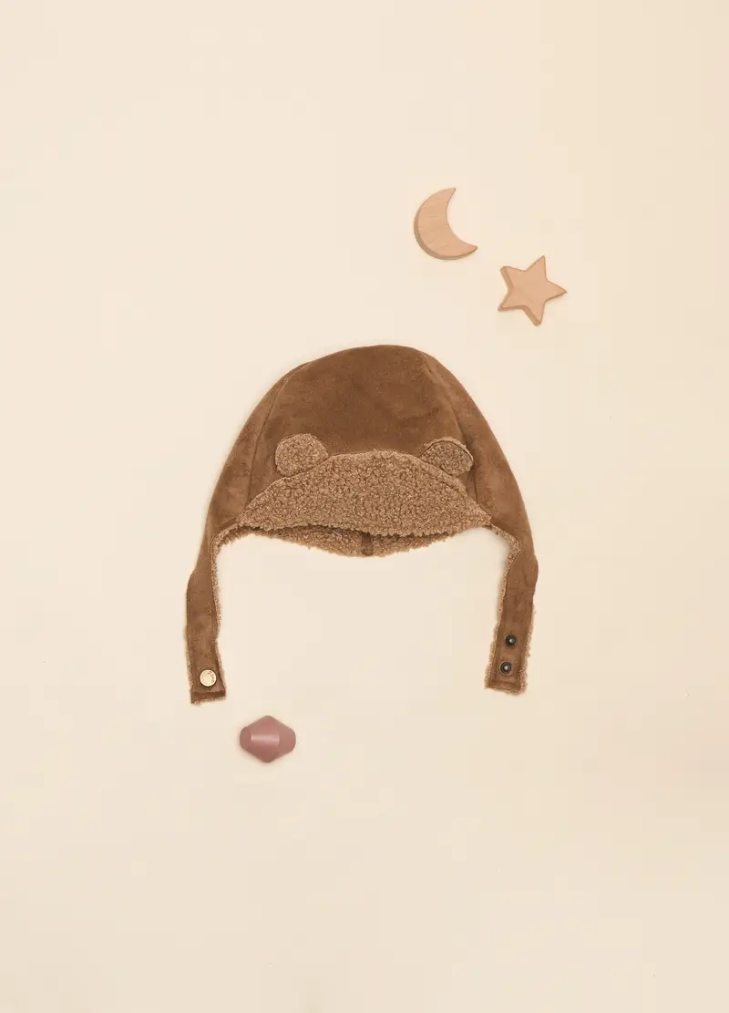Cappello Da Aviatore In Sherpa Iana Neonato, Neonata, Marrone cioccolato, .U