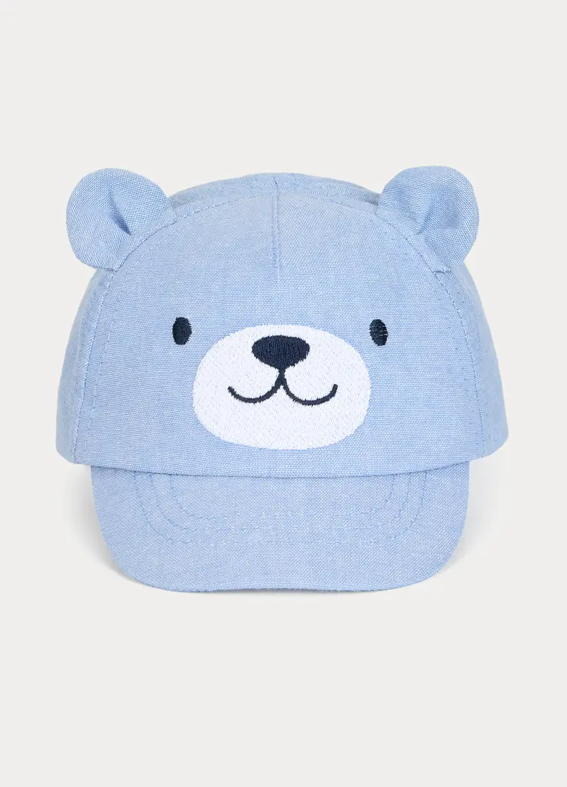Cappello Da Baseball In Chambray Neonato, Bambino, Blu chambray