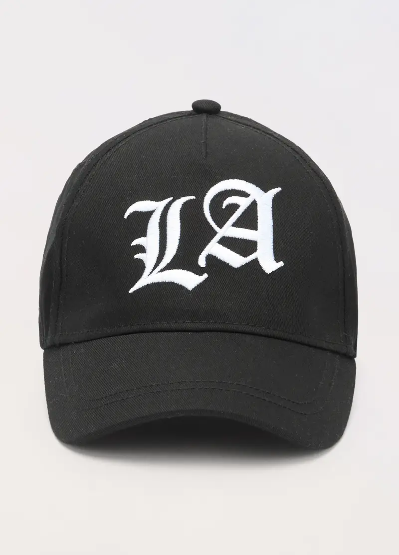 Blukids, Cappello Da Baseball In Puro Cotone, Bambino, Nero, Taglia: 50-52