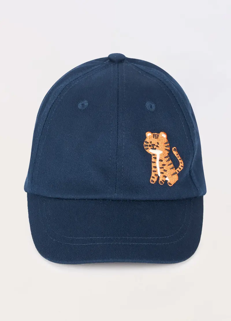 Cappello Da Baseball In Puro Cotone Neonato, Bambino, Blu scuro