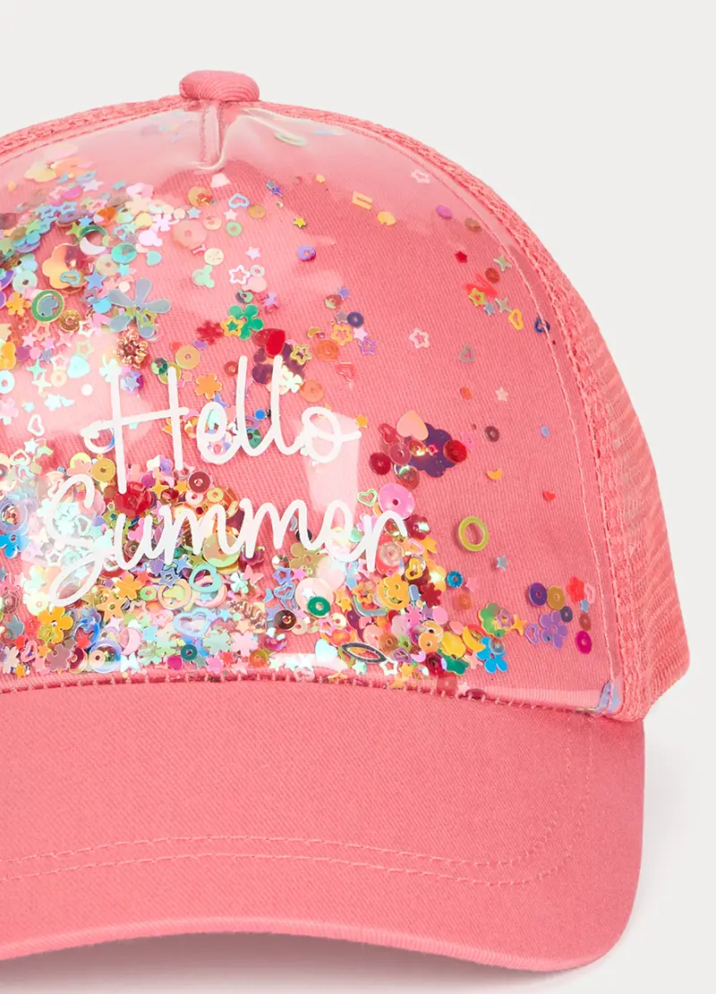 Cappello Da Baseball In Twill, Bambina, Rosa corallo miniatura 3