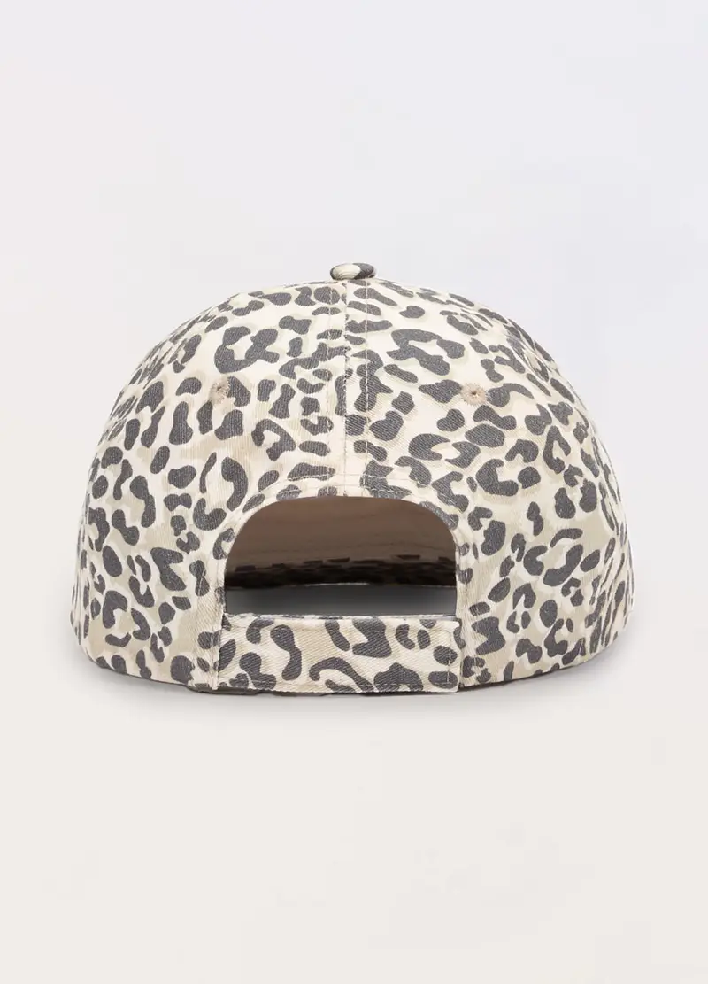 Cappello Da Baseball In Twill Di Puro Cotone, Bambina, Beige miniatura 2