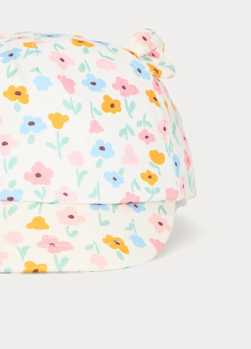 Cappello Da Baseball In Twill Neonata, Bambina, Bianco miniatura 3