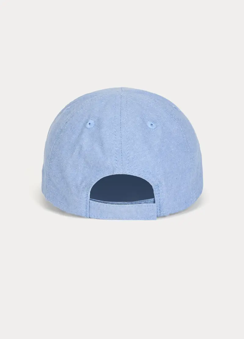 Cappello Da Baseball Marvel In Chambray Di Puro Cotone Neonato, Bambino, Blu chambray