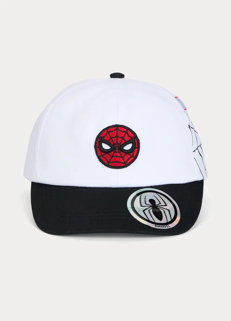 Cappello Da Baseball Marvel In Twill, Bambino, Bianco/Nero