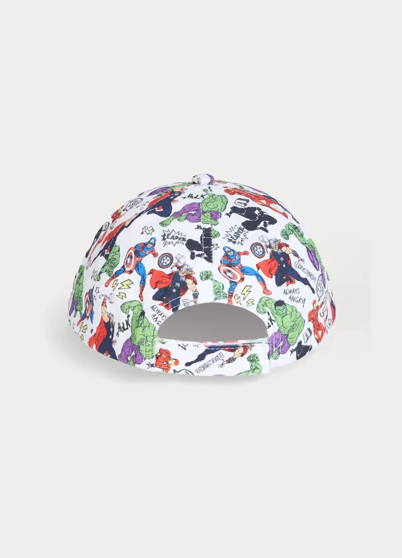 Cappello Da Baseball Marvel In Twill, Bambino, Bianco/Rosso miniatura 2