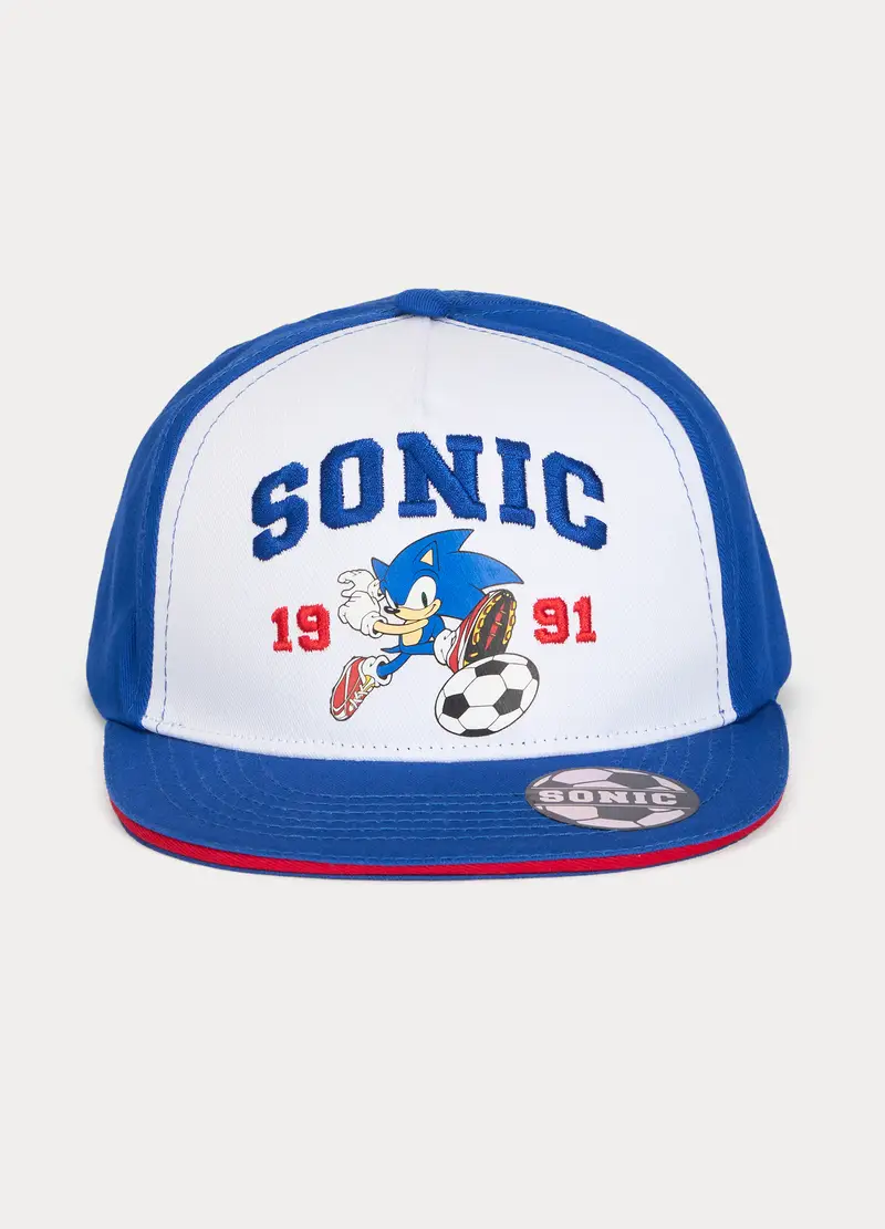 Cappello Da Baseball Sonic In Twill, Bambino, Blu elettrico