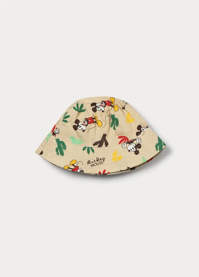 Cappello Disney Alla Pescatora In Puro Cotone, Bambino, Beige chiaro
