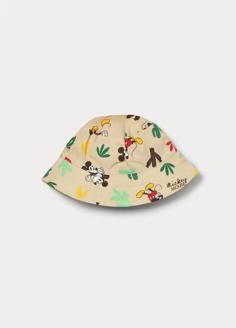 Cappello Disney Alla Pescatora In Puro Cotone, Bambino, Beige chiaro miniatura 2