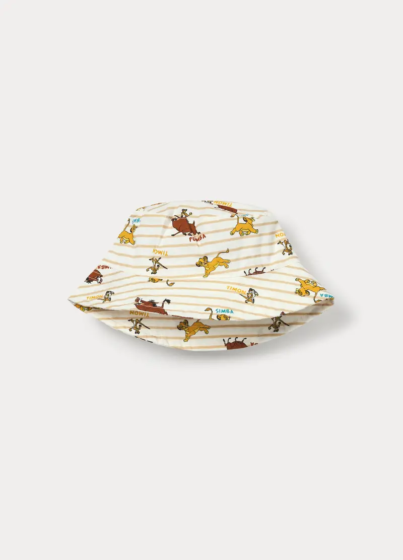 Cappello Disney Alla Pescatora In Puro Cotone, Bambino, Bianco miniatura 2