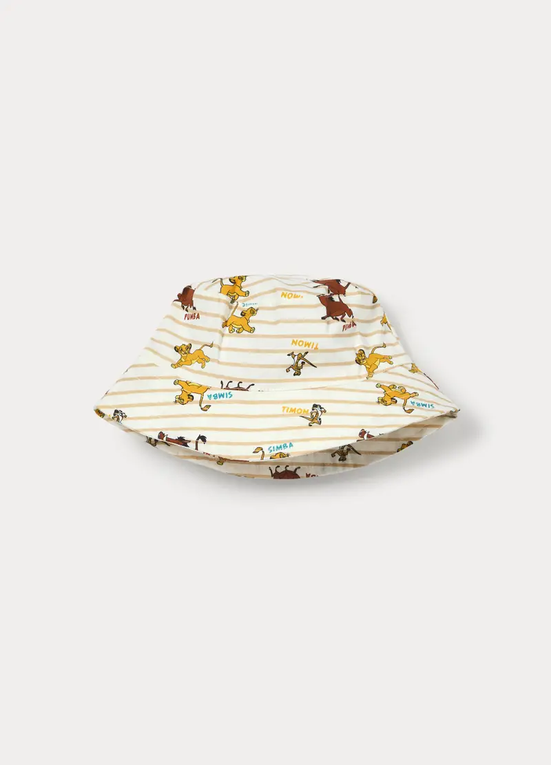 Cappello Disney Alla Pescatora In Puro Cotone, Bambino, Bianco